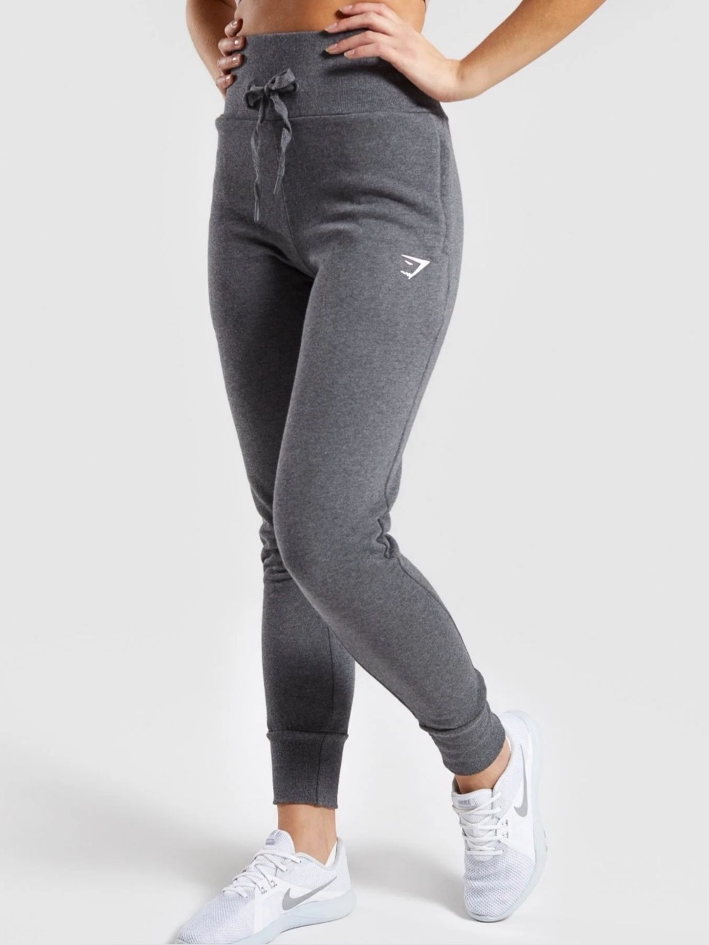Gymshark Charcoal Grey High-Waist Joggers Size S